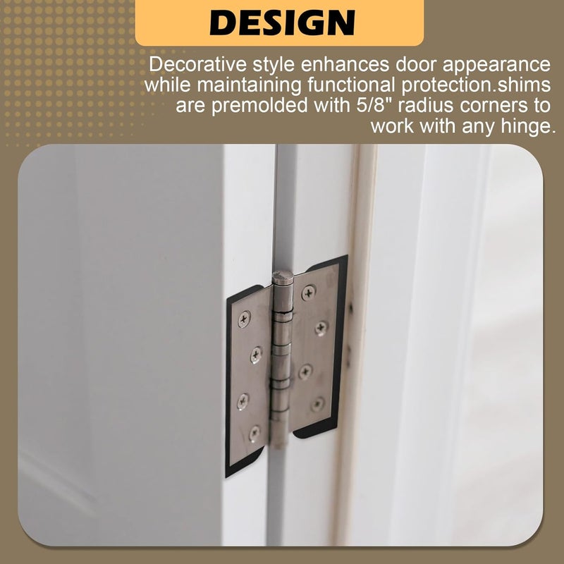 Verplexter Door Hinge Shims 10 Pack - 0.040 Inch Thickness, 4.5 Inch Hinge Shims - Image 4